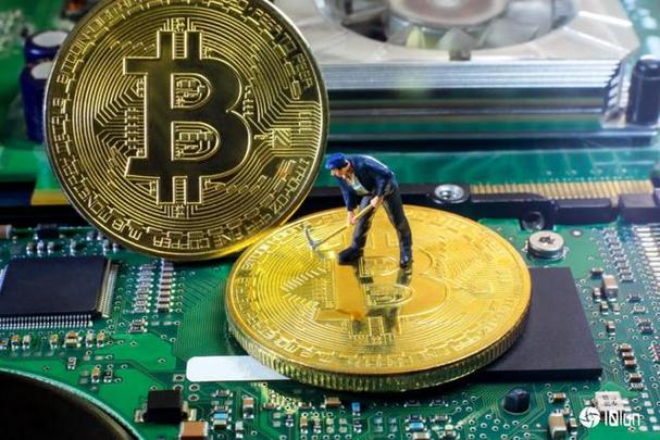 A customized mining rig setup with multiple GPUs