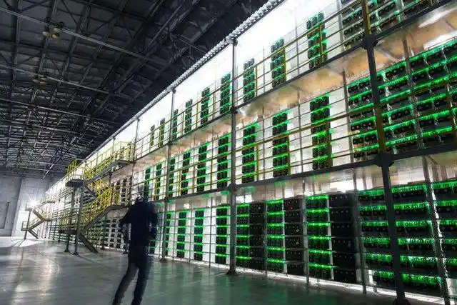 A close-up of a mining rig's internal components, showcasing the intricate circuitry and cooling system.